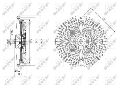 WILMINK GROUP wg1721034 -  Сцепление, вентилятор радиатора